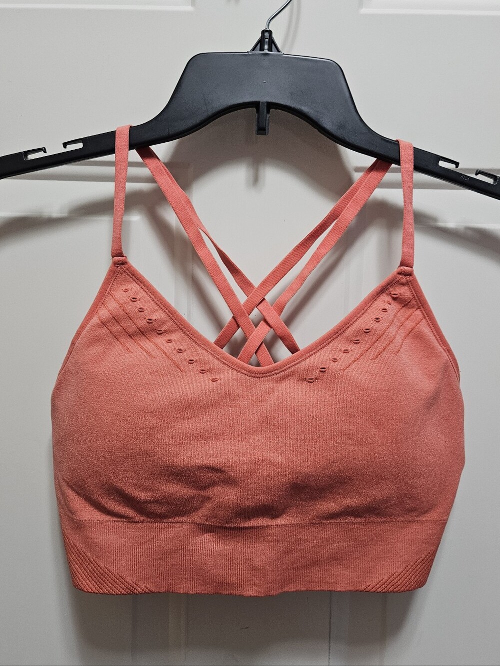 JoyLab Seamless Ribbed Strappy Sports Bra
